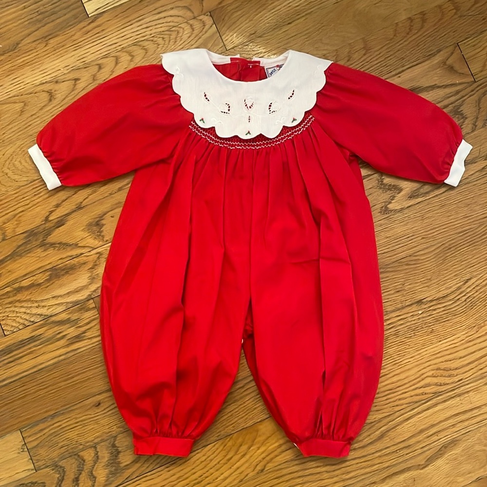Vintage ruffle collar jumpsuit